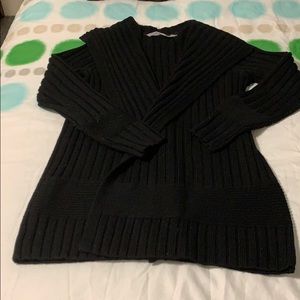 Athleta long black cardigan